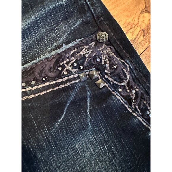 Silver Jeans Suki 17” Women’s Bootcut Denim –‎ Embellished Pockets - Picture 8 of 12